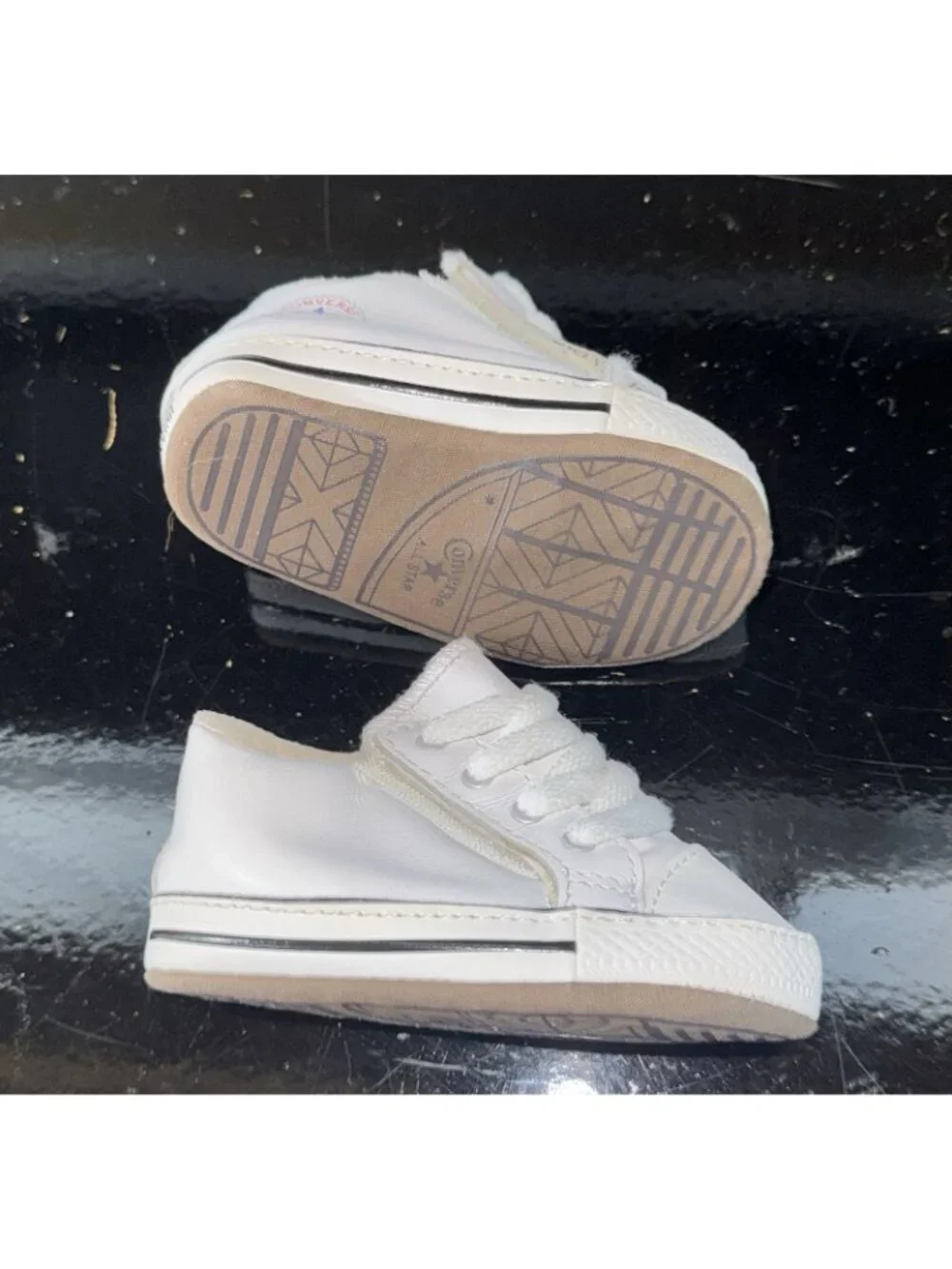Converse Chuck Taylor All Star Cribster Mid Boys Baby Infant Crib Shoes Size 2